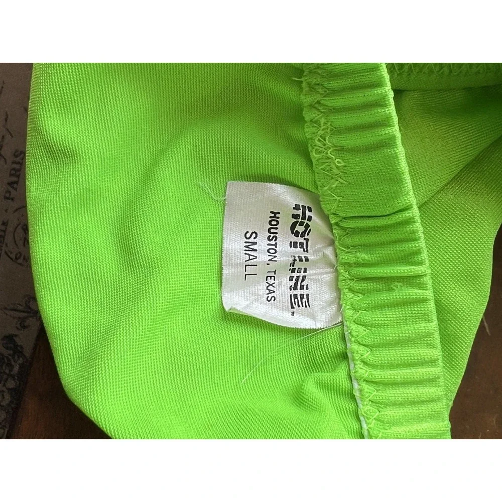 Vintage Hot Line Neon Green Men's Briefs Retro Swim Trunks Intimates Size S